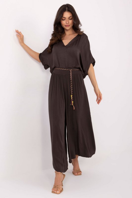 Spodnie Damskie Model TW-SP-BI-81733.14 Dark Brown - Och Bella