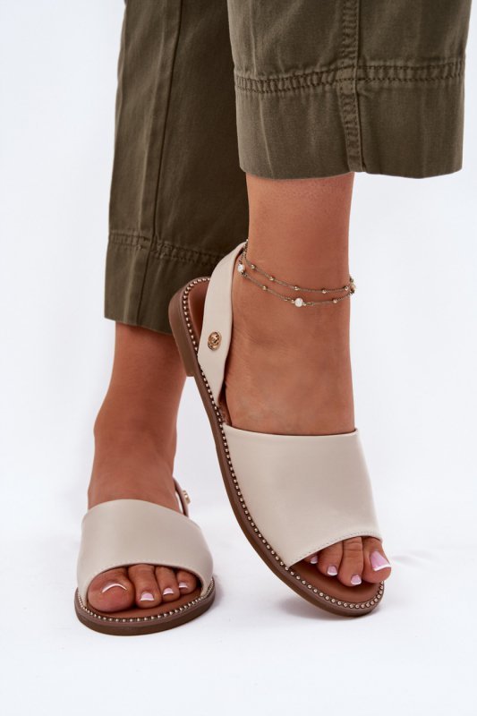 Sandały Model Dereka 25SD35-8783 Beige - Step in style