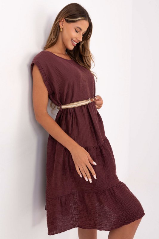 Sukienka Model MI-SK-699921.02 Bordo - Italy Moda