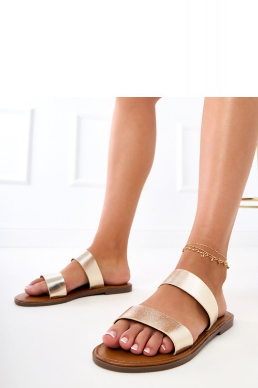 Sandał Klapki Model Fariza 8297 Gold - PRIMO