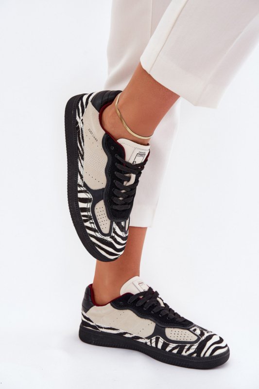 Buty Sportowe Model Daniel Lopez SS2D4015 Zebra Beige - Step in style