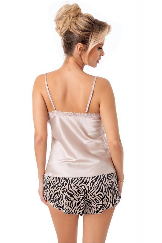 Piżama Damska Model Sheila 1/2 Beige - Donna