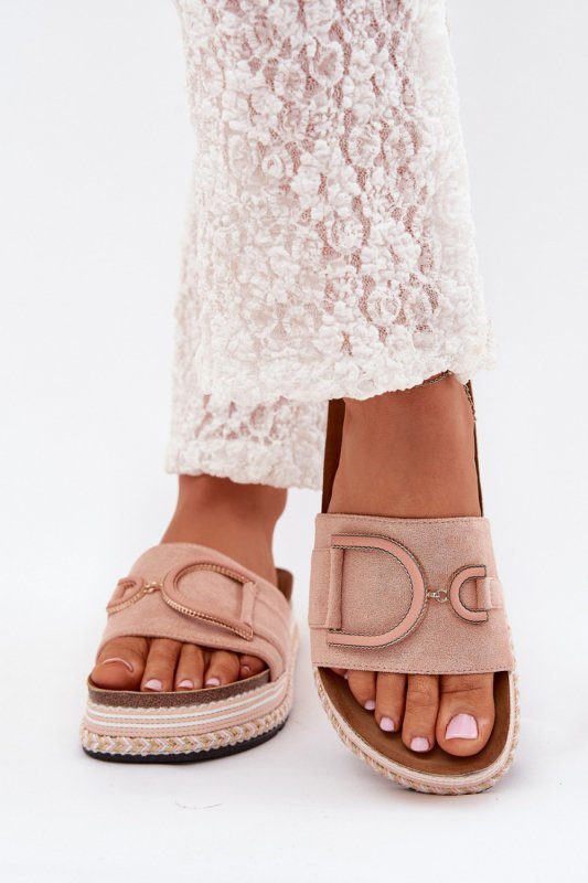 Sandał Klapki Model Daphira W212 Pink - Step in style