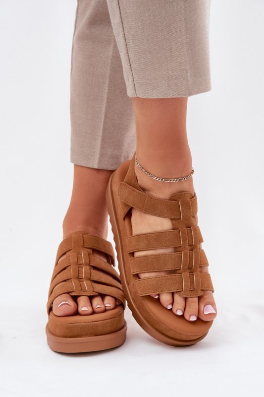 Sandały Model Filisenia PL363 Camel - Step in style