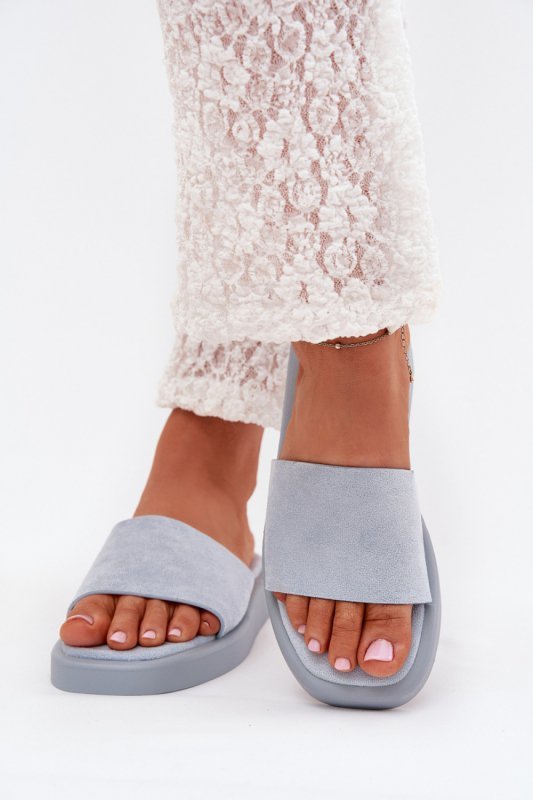 Sandał Klapki Model Jorina 5178 Light Blue - Step in style