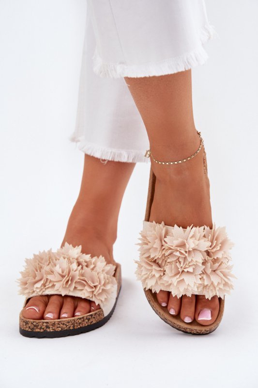 Sandał Klapki Model Seleneza 25SD21-5969 Beige - Step in style