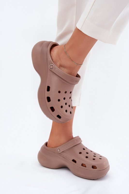 Sandał Klapki Model Big Star RR274A121 Dark Beige - Step in style