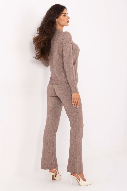 Spodnie Komplet Model IT-KMPL-98692.57 Dark Beige - Italy Moda