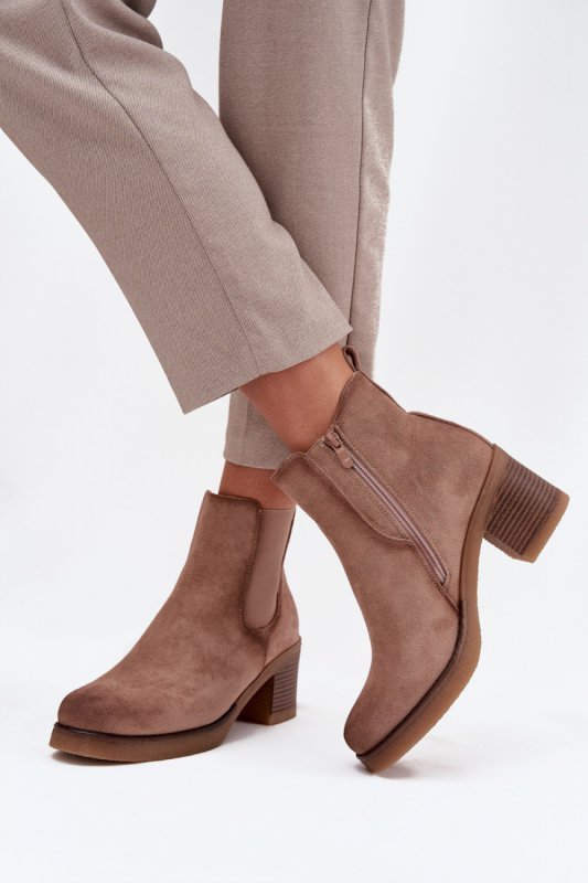 Sztyblety Model Zelia XJ-818A Beige - Step in style
