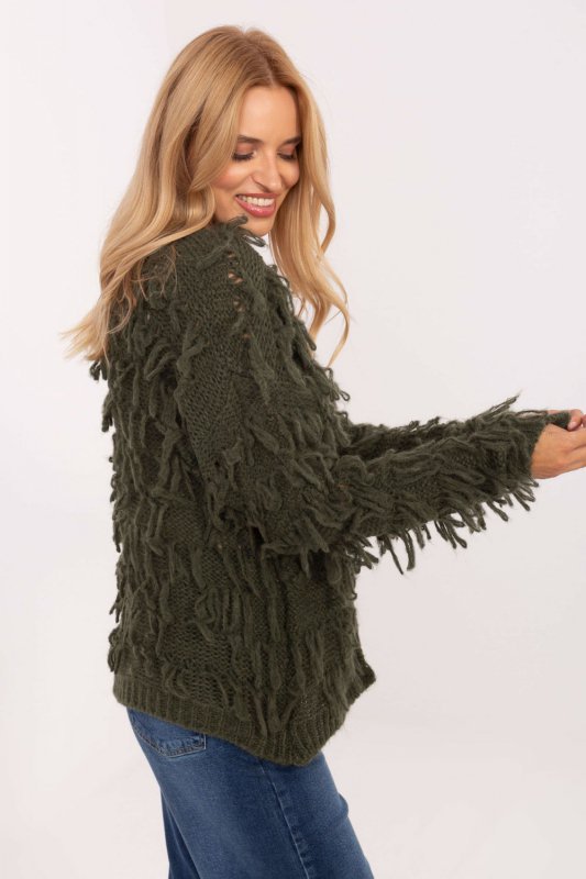 Sweter Kardigan Model MI-SW-1308.21 Khaki - Rue Paris