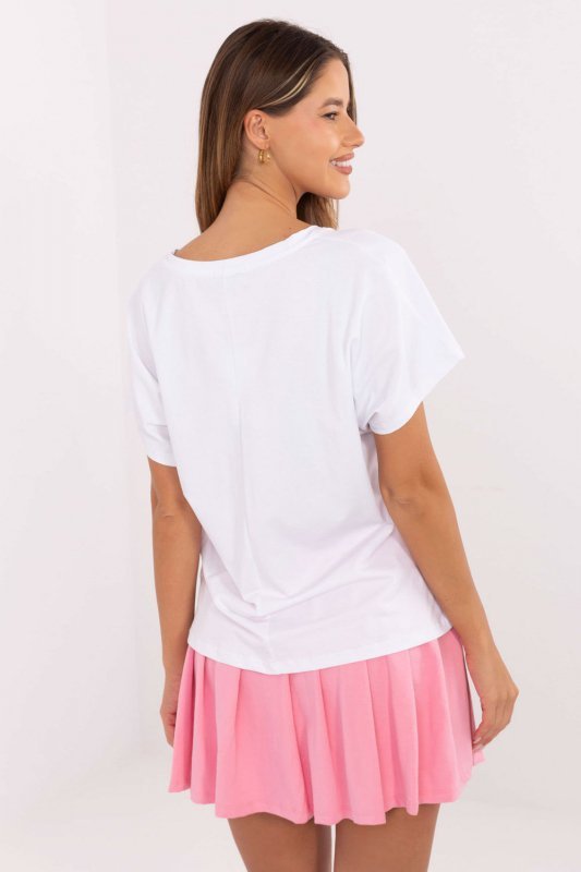 Spódnica Komplet Model RV-KMPL-A774.49 White/Pink - Relevance