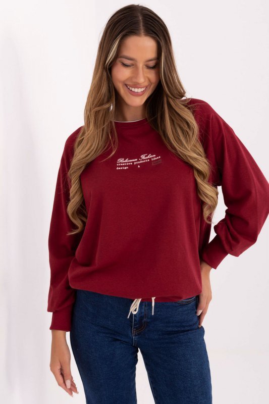 Bluza Damska Model RV-BL-A870.45 Bordo - Relevance
