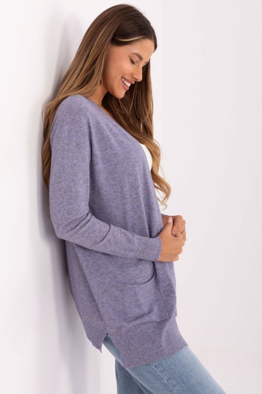 Sweter Kardigan Model PM-SW-8481.01 Light Violet - Factory Price