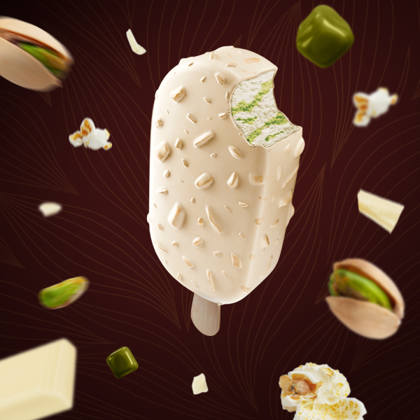 9198 Lody KORAL Grand PISTACJA i BIAŁA CZEKOLADA  28x 100ml NOWOSC!