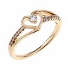 Goldring 18,60 mm. vergoldete Verlobung Xuping