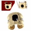Ring 18,30 mm, goldener Edelstahl