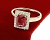 Goldring 18,60 mm. vergoldete Verlobung Xuping