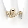 Goldring 18,60 mm. vergoldete Verlobung Xuping