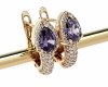 exklusive swarovski vergoldete ohrringe