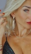OHRRINGE GOLD LANGE ZIRKONIA HOCHZEIT HOCHZEIT