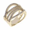 Goldring 18,60 mm. vergoldete Verlobung Xuping