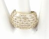Goldring 18,60 mm. vergoldete Verlobung Xuping