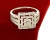 Goldring 18,60 mm. vergoldete Verlobung Xuping