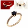 Goldring 18,60 mm. vergoldete Verlobung Xuping