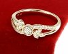 Goldring 18,60 mm. vergoldete Verlobung Xuping