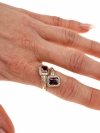Goldring 18,60 mm. vergoldete Verlobung Xuping