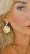 goldene Ohrringe aus Edelstahl