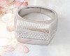 Goldring 20,30 mm. vergoldete Verlobung Xuping