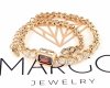 Armband aus 18 Karat vergoldetem Gold