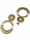 goldene Ohrringe aus Edelstahl