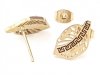 goldene Ohrringe aus Edelstahl