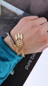 ARMBAND GOLD CELEBRITY EDELSTAHL