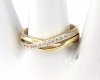 Goldring 18,60 mm. vergoldete Verlobung Xuping