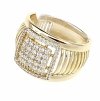 Goldring 18,60 mm. vergoldete Verlobung Xuping