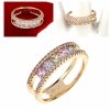 Goldring 18,60 mm. vergoldete Verlobung Xuping