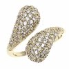 Goldring 17,00 mm. vergoldete Verlobung Xuping
