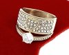 Ring 19,00 mm, goldener Edelstahl