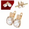 exklusive swarovski vergoldete ohrringe