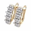 exklusive swarovski vergoldete ohrringe