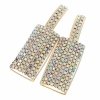 OHRRINGE GOLD LANGE ZIRKONIA HOCHZEIT HOCHZEIT