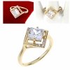 Goldring 18,60 mm. vergoldete Verlobung Xuping