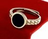 Ring 19,00 mm, goldener Edelstahl