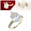 Goldring 18,60 mm. vergoldete Verlobung Xuping