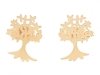 goldene Ohrringe aus Edelstahl