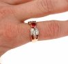 Goldring 18,60 mm. vergoldete Verlobung Xuping
