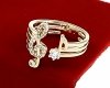 Goldring 18,60 mm. vergoldete Verlobung Xuping